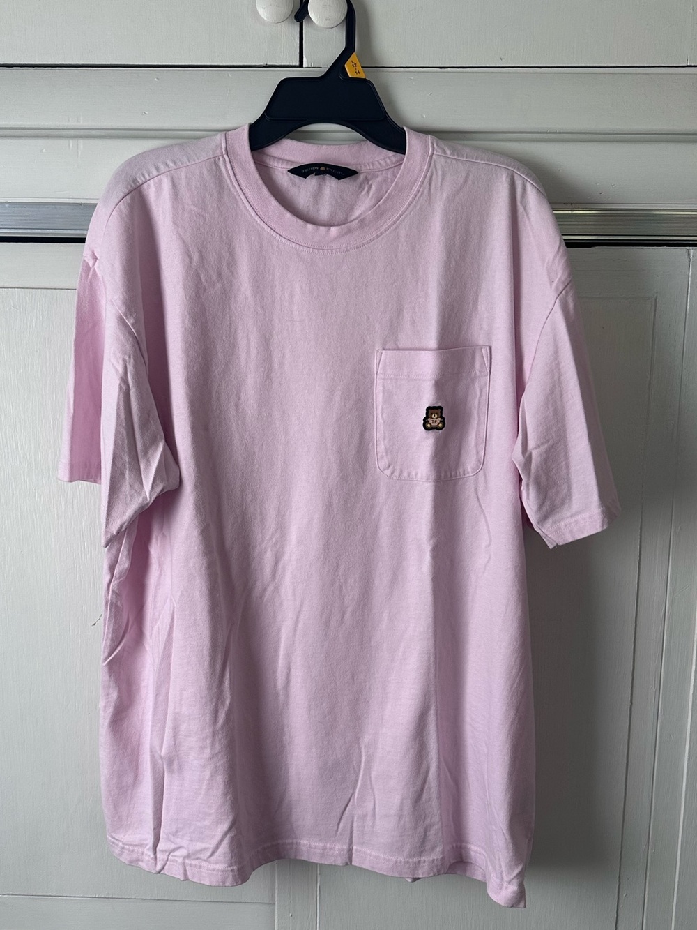 Teddy Fresh Light Pink Pocket Tee with Rubber Bear Patch